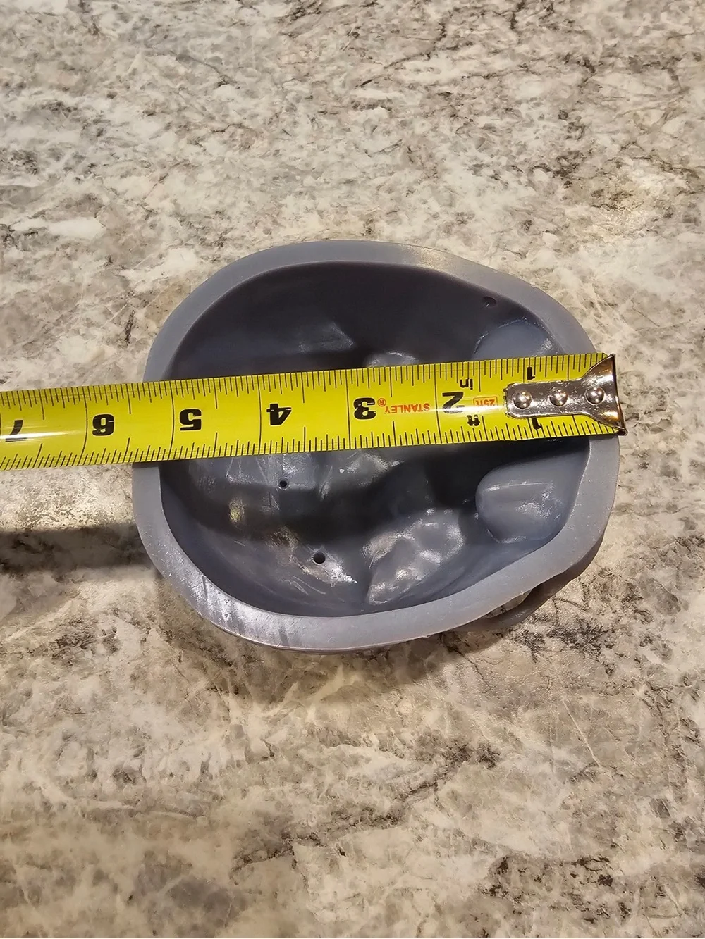 Hand Crafted Gray Skull Pot